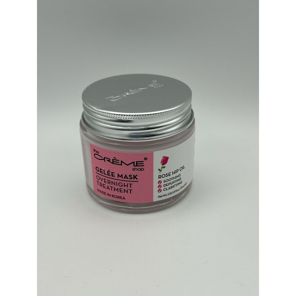 The Crème Shop Gelée Mask Overnight Treatment Rose Hip Oil Soothing 2.36 oz New